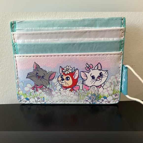 Loungefly Disney Cats Flower Field Cardholder - Picture 4 of 5